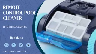 Shop Remote Control Pool Cleaner for Effortless Cleaning