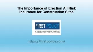 The Importance of Erection All Risk Insurance for Construction Sites