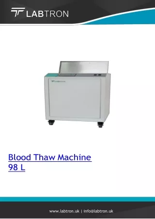 Blood-Thaw-Machine 98 L