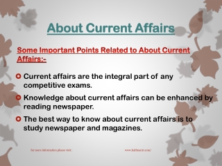 New topics topics About Current Affairs