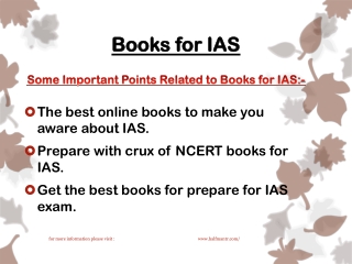 The best guides and books for IAS