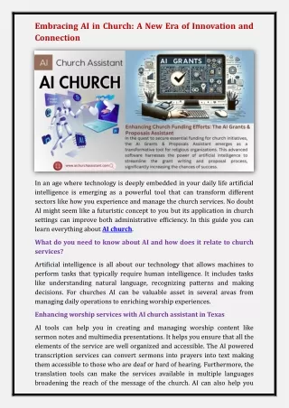 AI church