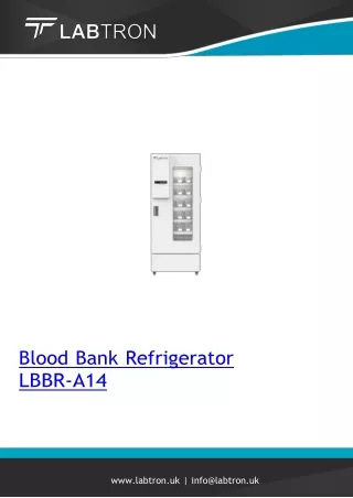 Blood Bank Refrigerator 618 L