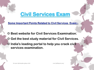 How to crack civil services exam