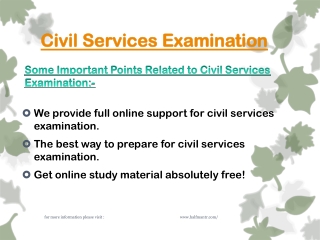 What is important to crack civil services examination?