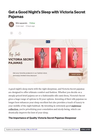victoria secret sleepwear