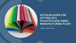 Setting up a Polyethylene Fabric Manufacturing Plant by IMARC Group