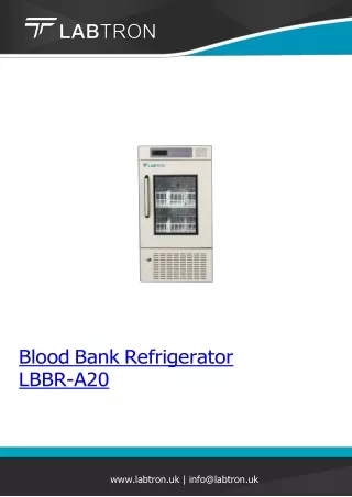 Blood Bank Refrigerator 108 L