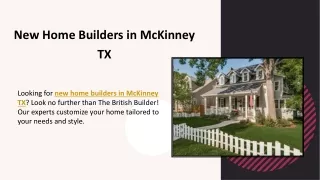 New Home Builders in McKinney TX