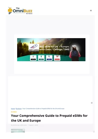 Unlimited Data eSIM UK - Best Plans for Endless Connectivity