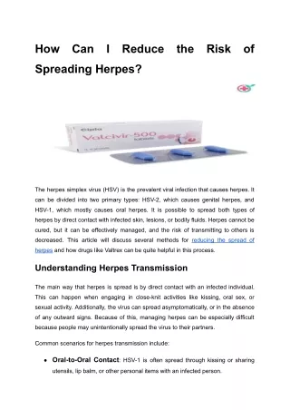 pdf How Can I Reduce the Risk of Spreading Herpes