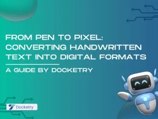 Converting Handwritten text to Digital Formats with Docketry