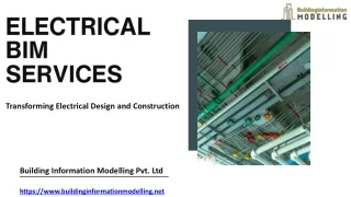 Explore Electrical BIM Services With Building Information Modelling