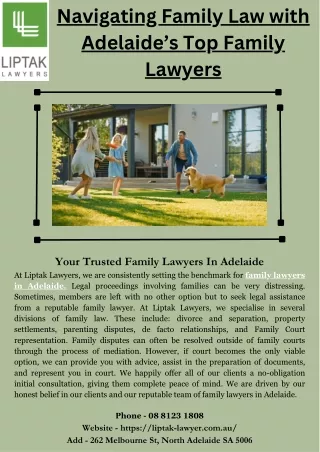 Navigating Family Law with Adelaide’s Top Family Lawyers