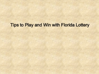 florida lottery