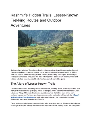 Kashmir’s Hidden Trails_ Lesser-Known Trekking Routes and Outdoor Adventures