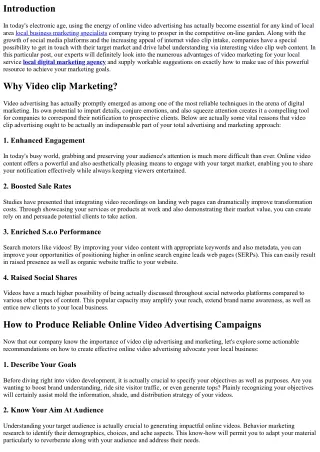 Taking advantage of the Power of Video Advertising for Your Resident Organizatio