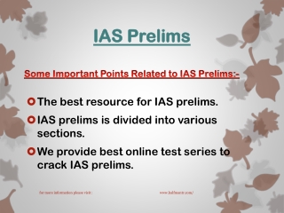 Get test series for IAS prelims