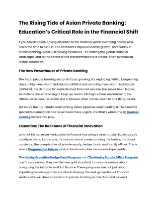 The Rising Tide of Asian Private Banking_ Education’s Critical Role in the Financial Shift