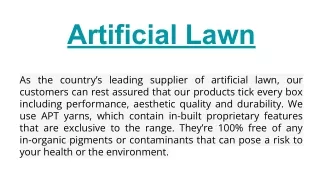 Artificial Lawn