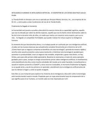 INTELIGENCIA HUMANA VS INTELIGENCIA ARTIFICIAL