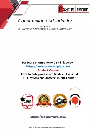 EEI-SASS Questions and Answers PDF Dumps