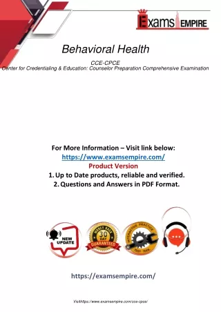 CCE-CPCE Questions and Answers PDF Dumps