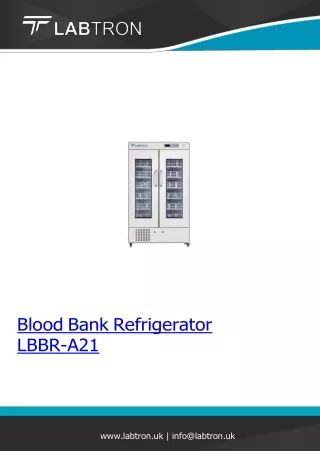 Blood Bank Refrigerator 1008 L