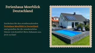 Ferienhaus Meerblick Deutschland