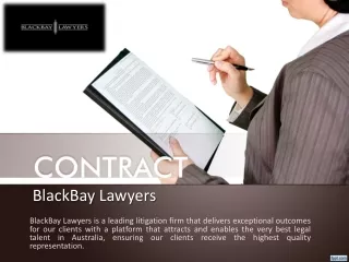 Commercial Litigation Lawyer Sydney - Blackbaylawyers