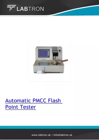 Automatic-PMCC-Flash-Point-Tester