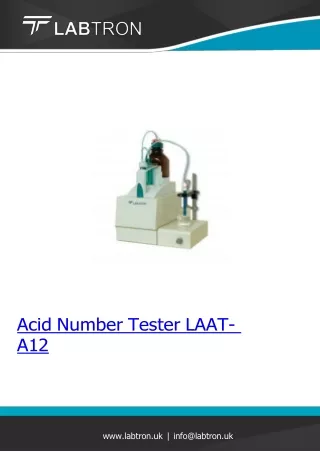 Acid Number Tester 10 mL