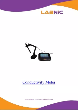Conductivity Meter 5 °C to 35 °C