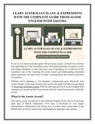 Master Aussie English: Learn Accent, Slang & Conversations