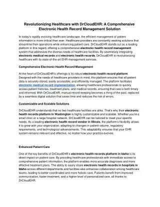 Revolutionizing Healthcare with DrCloudEHR_ A Comprehensive Electronic Health Record Management Solution (1)