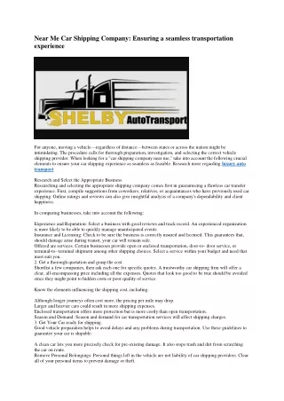 4 car shipping company near me