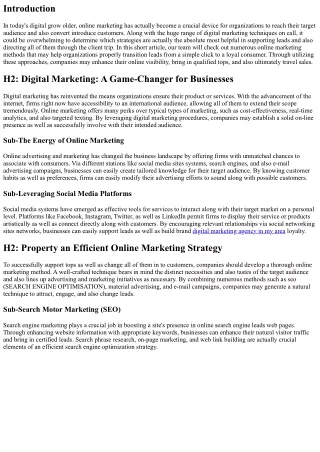 Coming From Click to Client: Supporting Leads via Reliable Online Marketing Tech