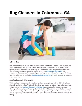 Rug Cleaners In Columbus, GA