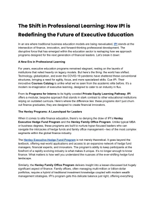 The Shift in Professional Learning_ How IPI is Redefining the Future of Executive Education