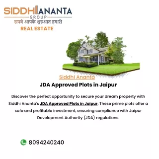 Jda Approved Plots in Jaipur