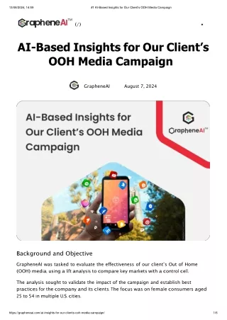 #1 AI-Based Insights for Our Client’s OOH Media Campaign-new