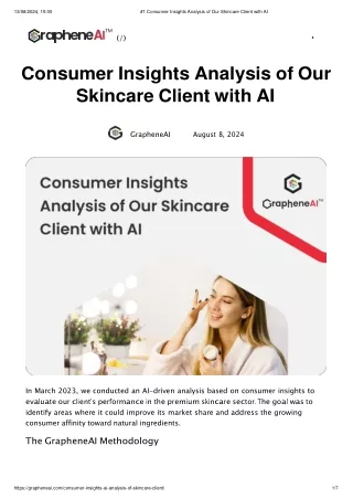 #1 Consumer Insights Analysis of Our Skincare Client with AI-new