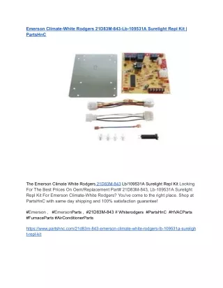 Emerson Climate-White Rodgers 21D83M-843 _ PartsHnC