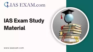 IAS Exam Study Material - Your Ultimate Resource at iasexam.com