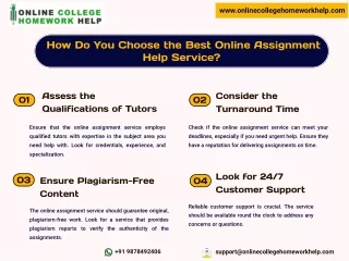 How Do You Choose the Best Online Assignment Help Service?