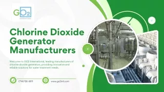 Chlorine Dioxide Generator Manufacturers