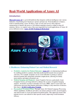 AI-102 Certification Training - Visualpath