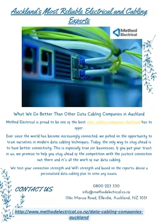 Auckland’s Most Reliable Electrical and Cabling Experts