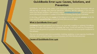 QuickBooks Error 1402: Fix Installation Issues