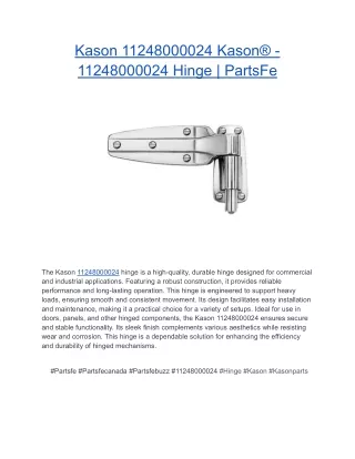Kason 11248000024 Kason® - 11248000024 Hinge _ PartsFe
